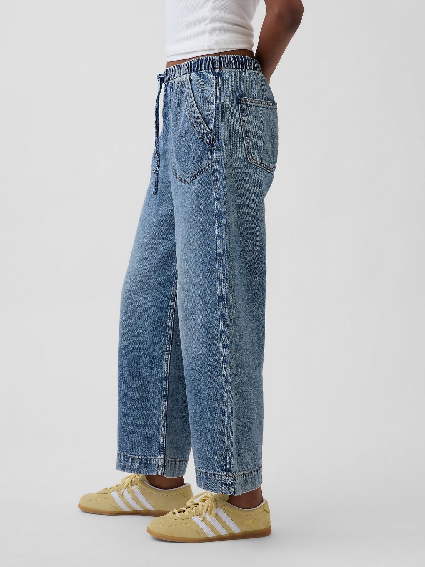 Mavi Low Rise '90s Loose Easy Crop Jean Pantolon