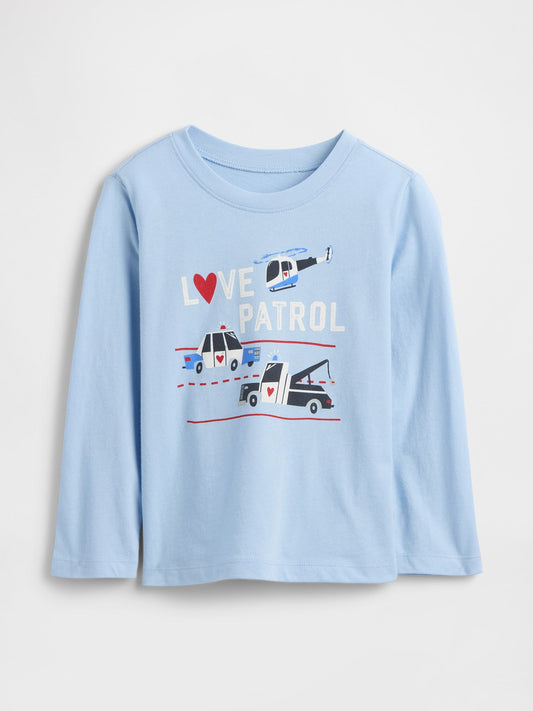 Açık Mavi Gap Logo T-shirt