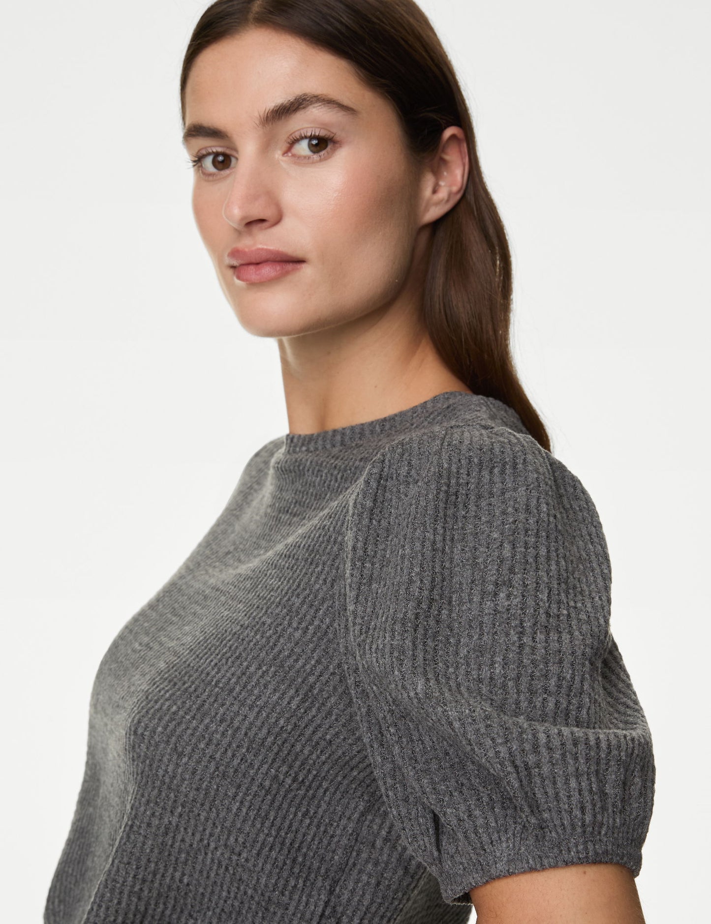 Regular Fit Waffle Pijama Üstü