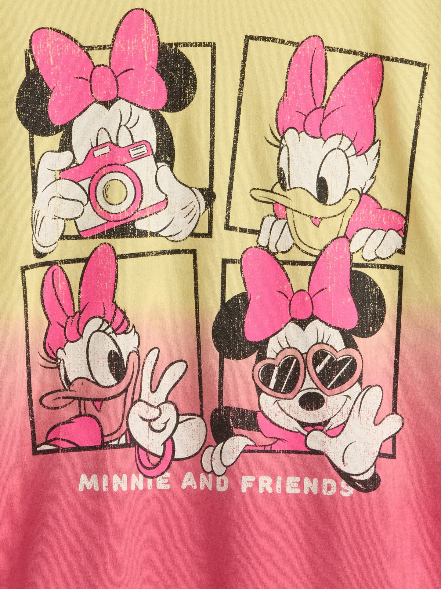 Sarı Gap × Disney Grafik Tunik T-shirt