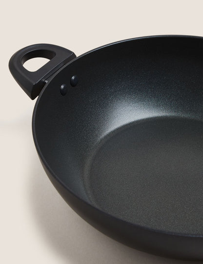 30 Cm Yapışmaz Kapaklı Wok Tava