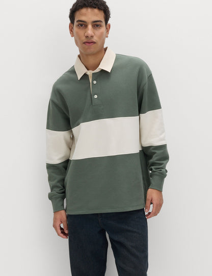 Çizgili Rugby Sweatshirt