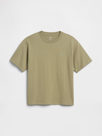 Haki Vintagesoft Boxy Gap Logo T-shirt