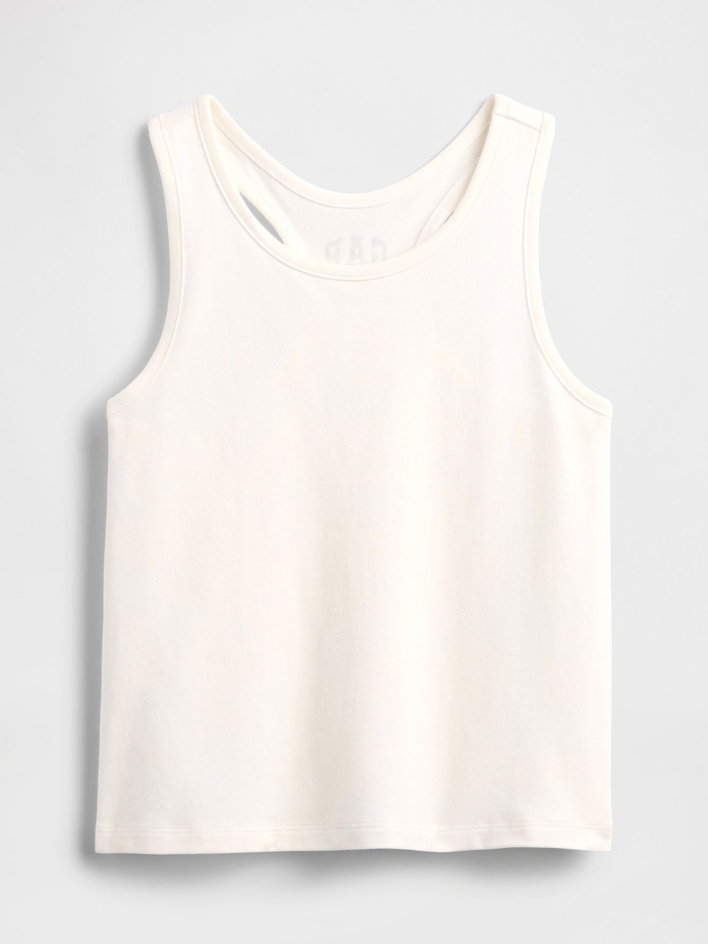 Beyaz Gap Logo Racerback Tank Atlet