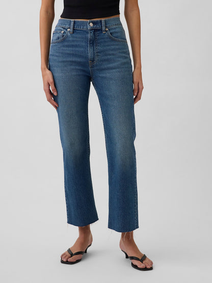 Mavi High Rise ’90s Slim Straight Crop Jean Pantolon