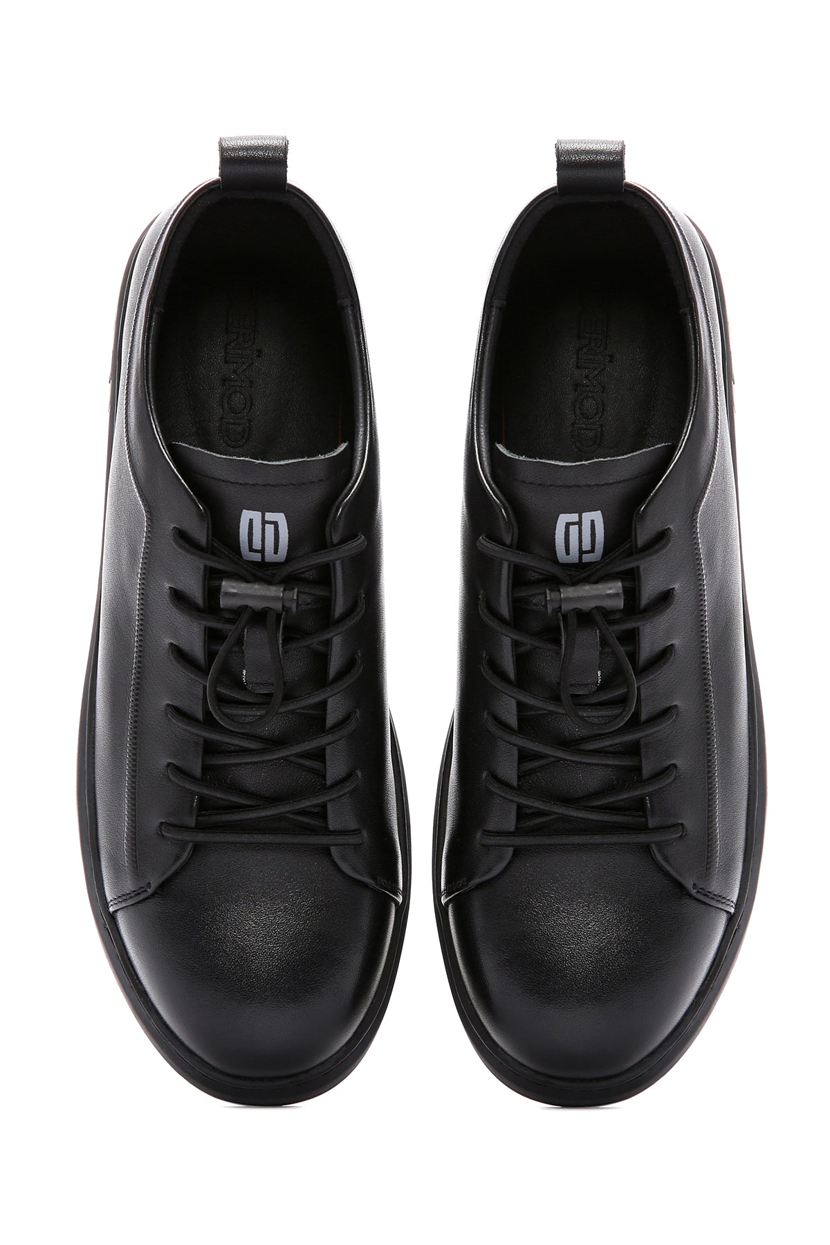 Erkek Siyah Deri Sneaker
