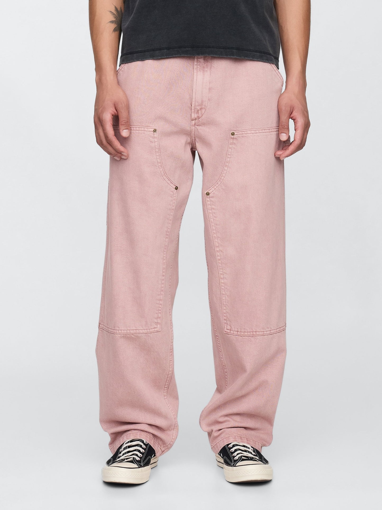 Pembe Ultrasoft Double-knee Carpenter Baggy Jean Pantolon