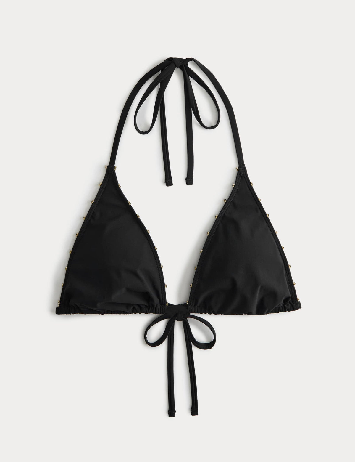 Boncuklu Üçgen Bikini Üstü