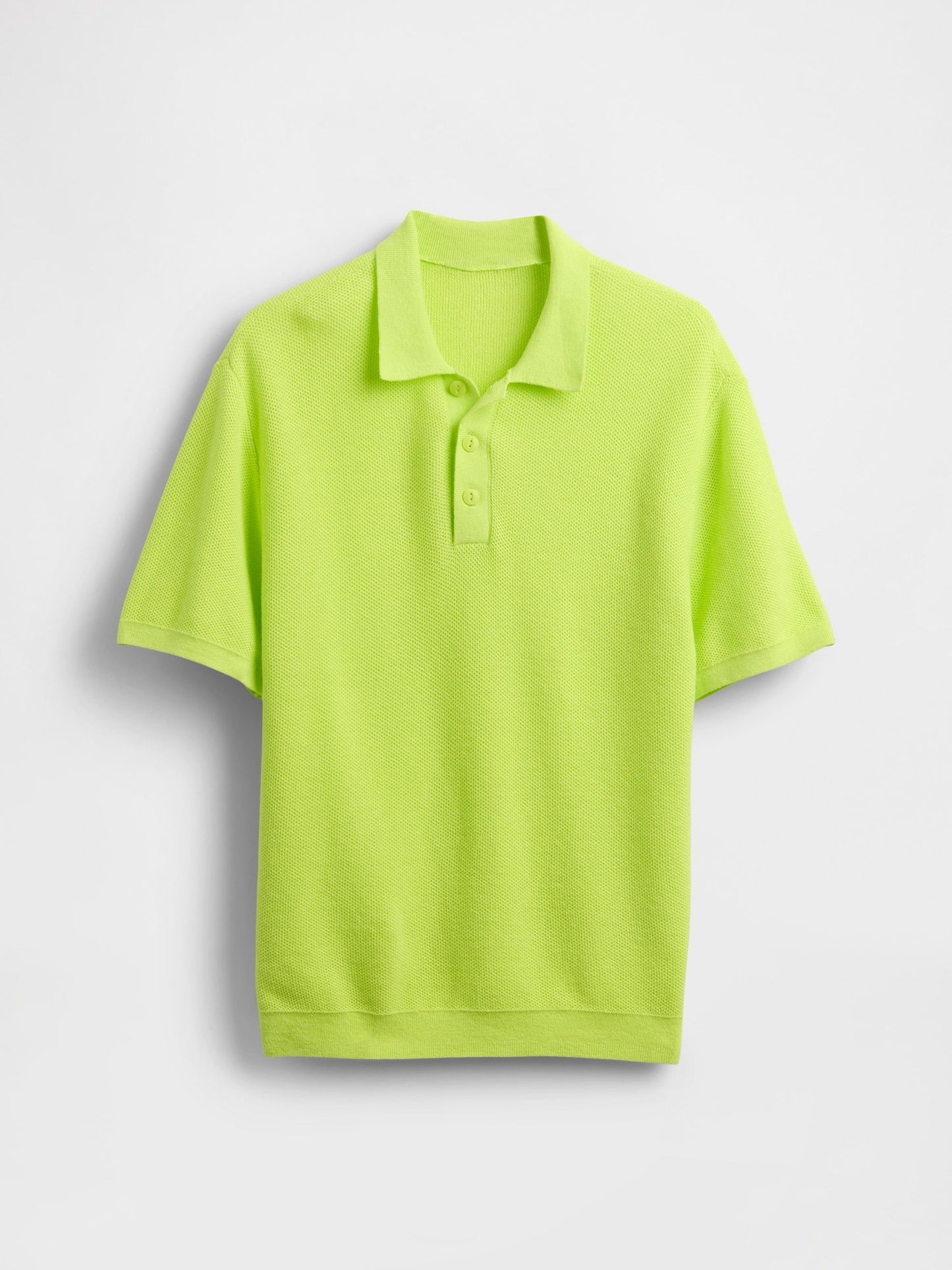 Sarı Relaxed Sweatshirt Polo T-shirt