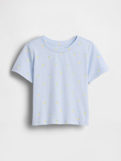 Açık Mavi Mix & Match Baskılı T-shirt