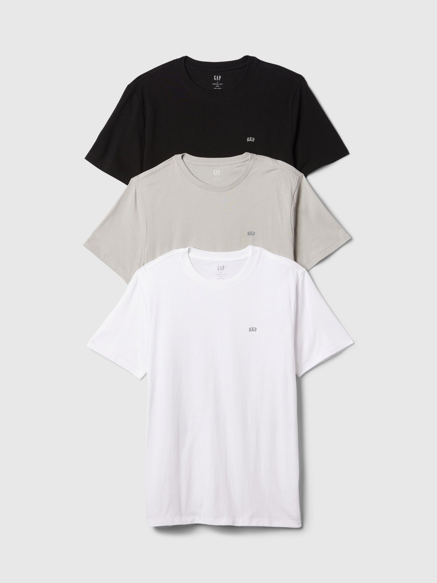 Çok Renkli Everyday Soft Gap Mini-logo 3'lü T-shirt