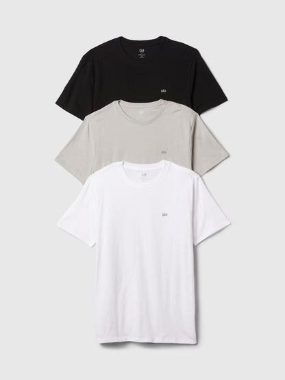 Çok Renkli Everyday Soft Gap Mini-logo 3'lü T-shirt