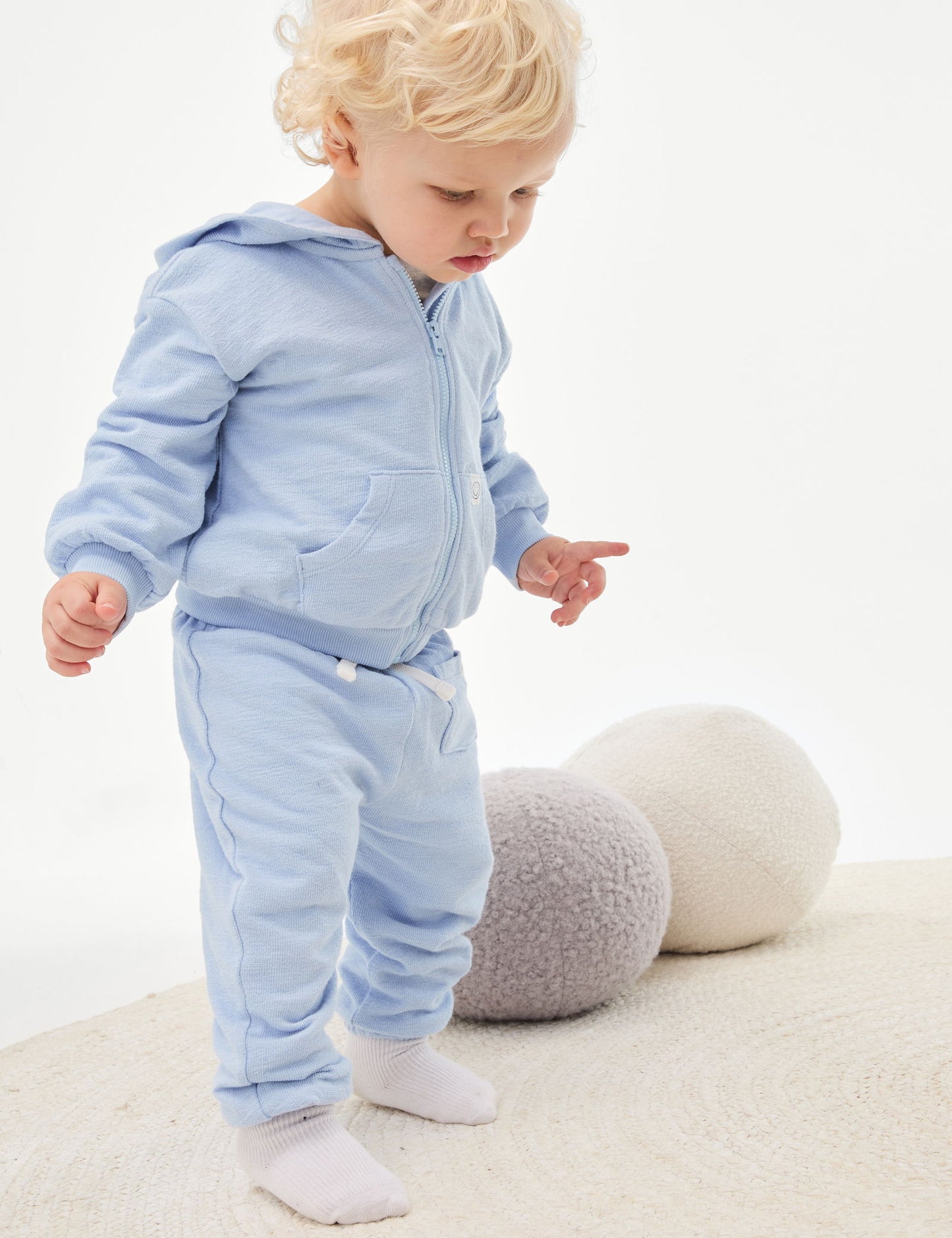 Saf Pamuk Jogger Pantolon (0-6 Yaş)