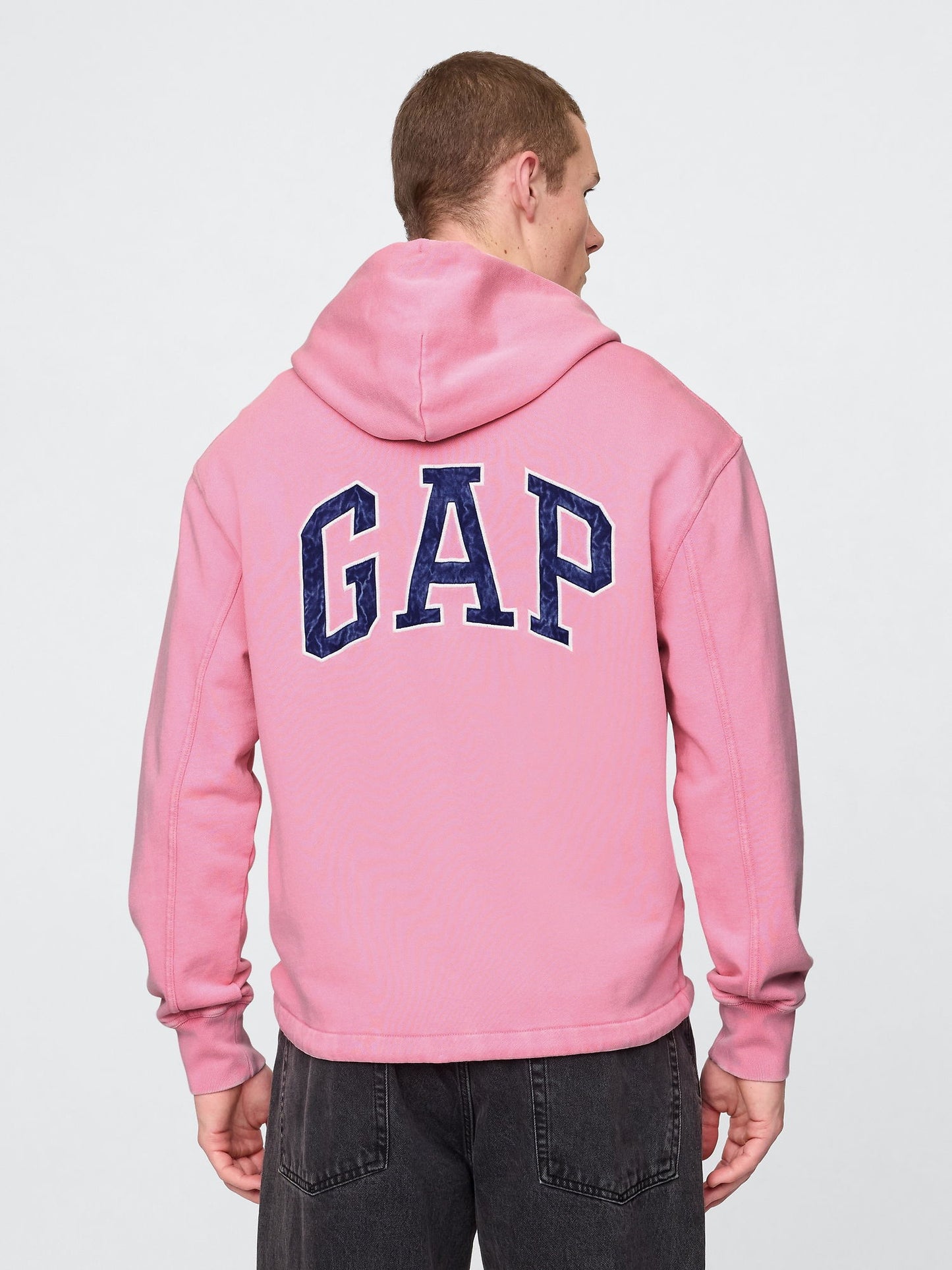 Pembe Gap Logo Kapüşonlu Sweatshirt