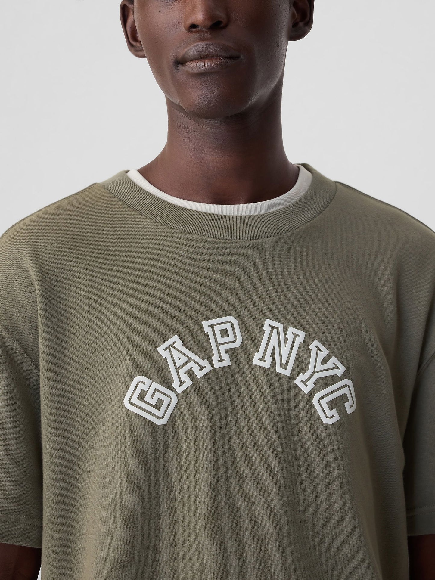 Haki Gap Nyc Arch Logo T-shirt