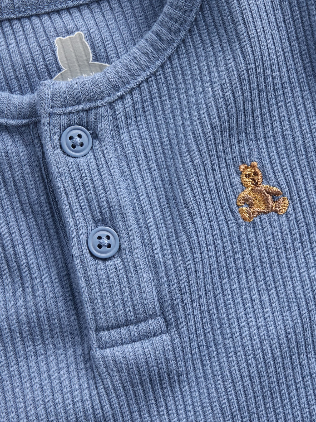 Mavi First Favorites Tinyrib Henley Bodysuit