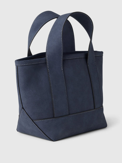 Lacivert Gap × Dôen Süet Tote Çanta