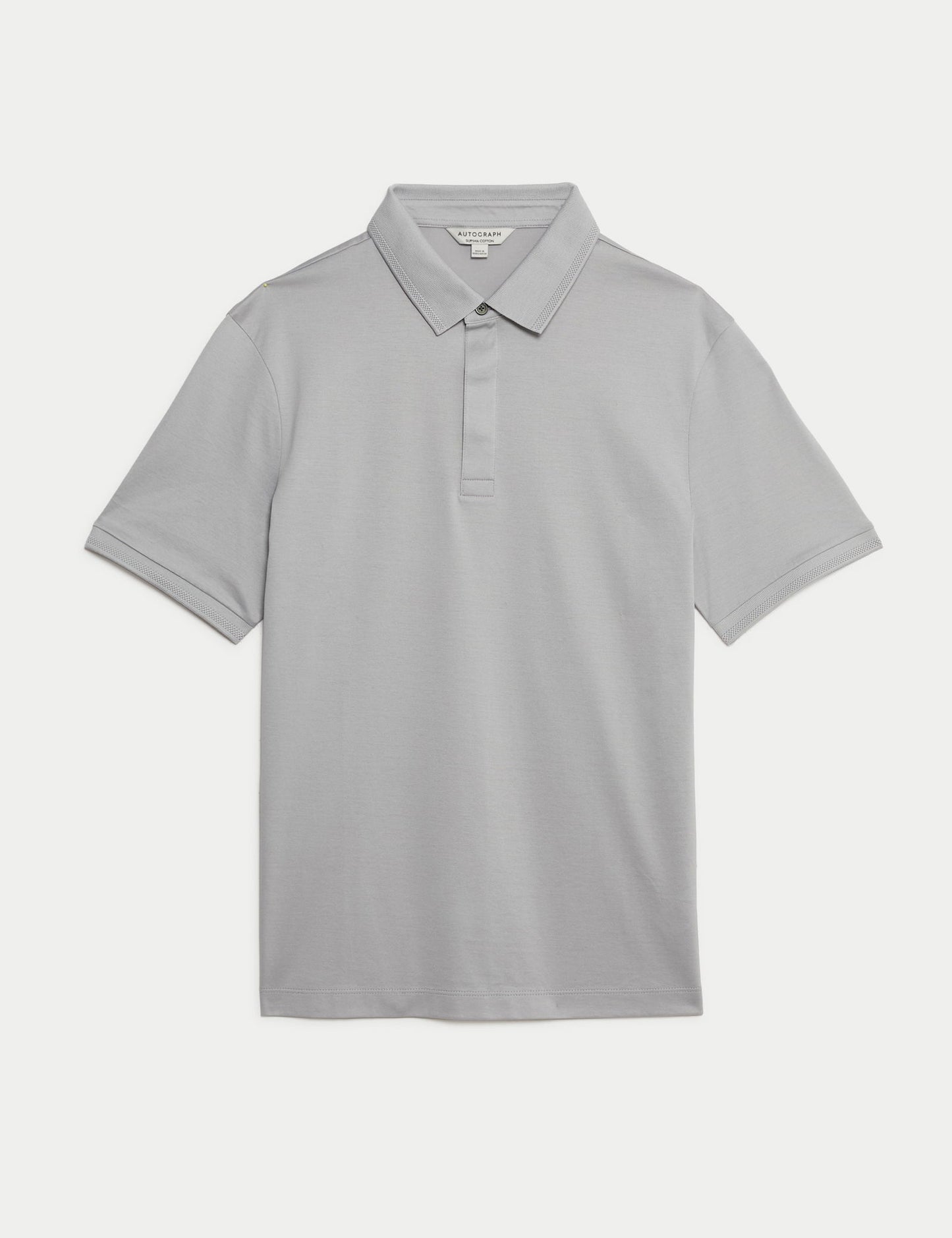 Saf Pamuklu Kısa Kollu Polo Yaka T-shirt