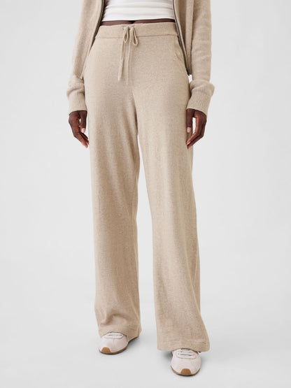 Bej Cashsoft Triko Pantolon