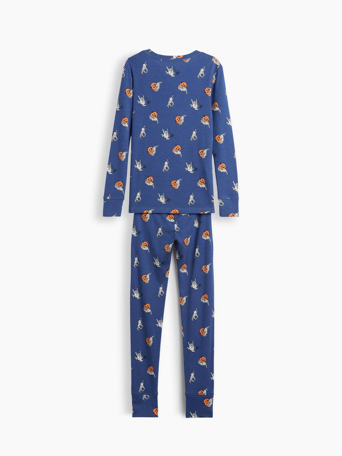 Mavi Organik Brushed Pamuk Pijama Takımı