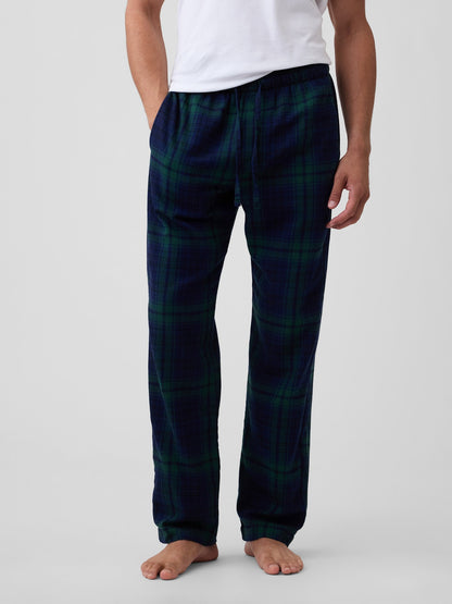 Yeşil Relaxed Flannel Pijama Altı