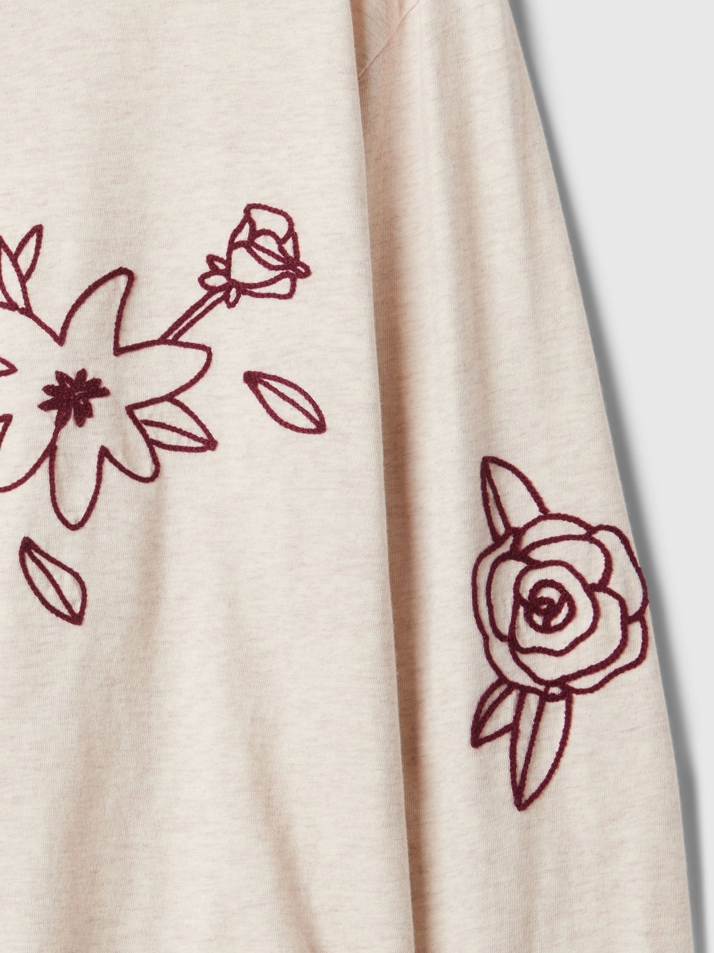 Bej Grafik T-shirt
