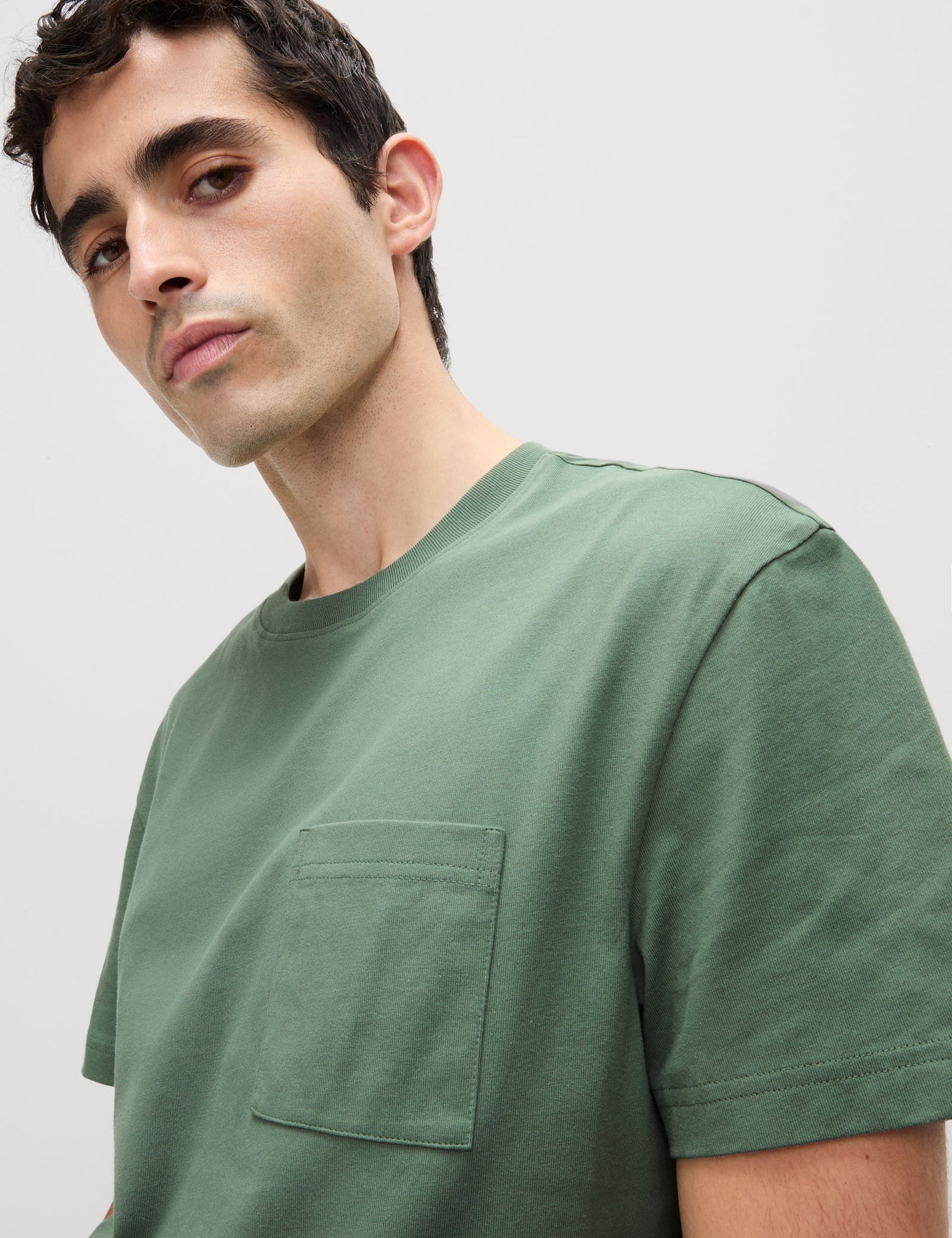 Saf Pamuklu Kısa Kollu T-shirt