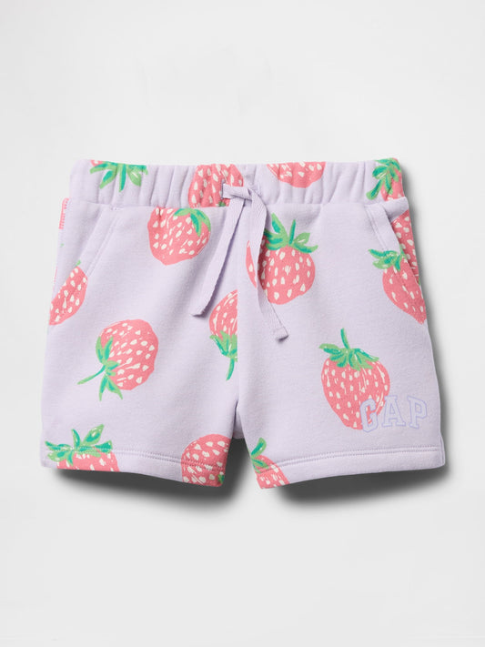 Lila Gap Logo Havlu Kumaş Pull-On Şort