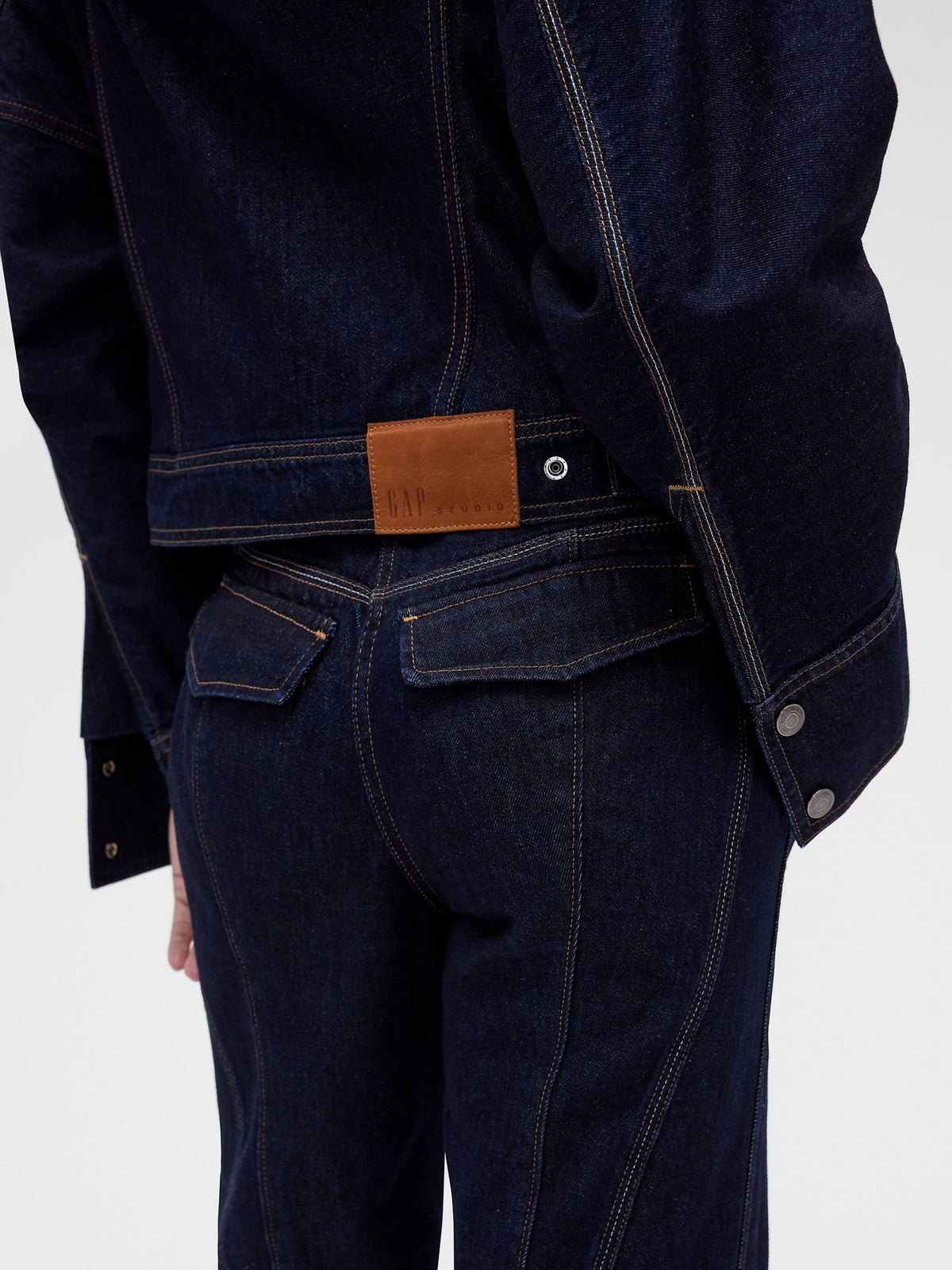 Koyu Mavi Gapstudio High Rise Pintuck Jean Pantolon