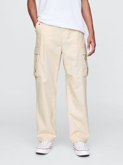 Bej Utility Kargo Pantolon