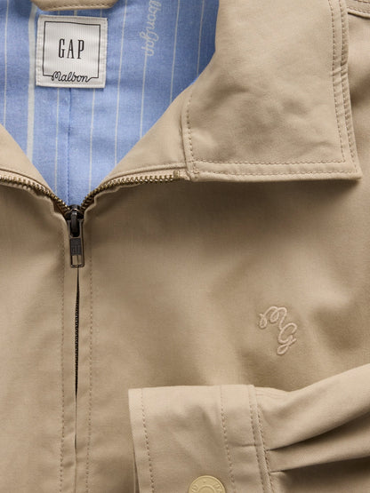 Bej Gap × Malbon Twill Bomber Ceket