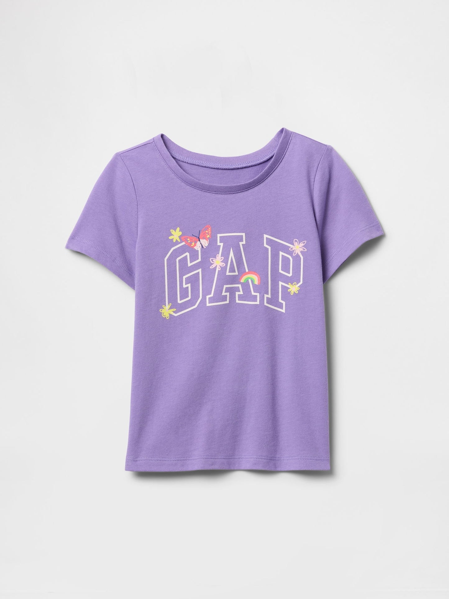 Mor Gap Logo Grafikli T-Shirt