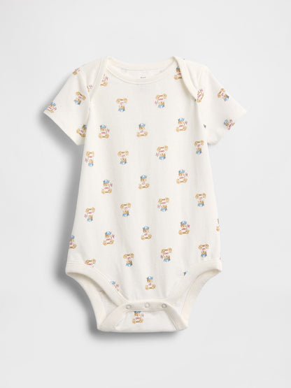 Beyaz First Favorites Organik Pamuk Bodysuit