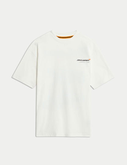 Saf Pamuklu Mclaren F1 Takımı T-shirt (2–16 Yaş)