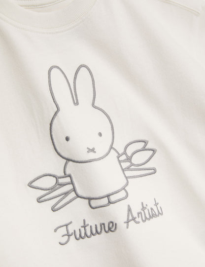 Saf Pamuklu Miffy:trade_mark: Tişörtü (1–8 Yaş)