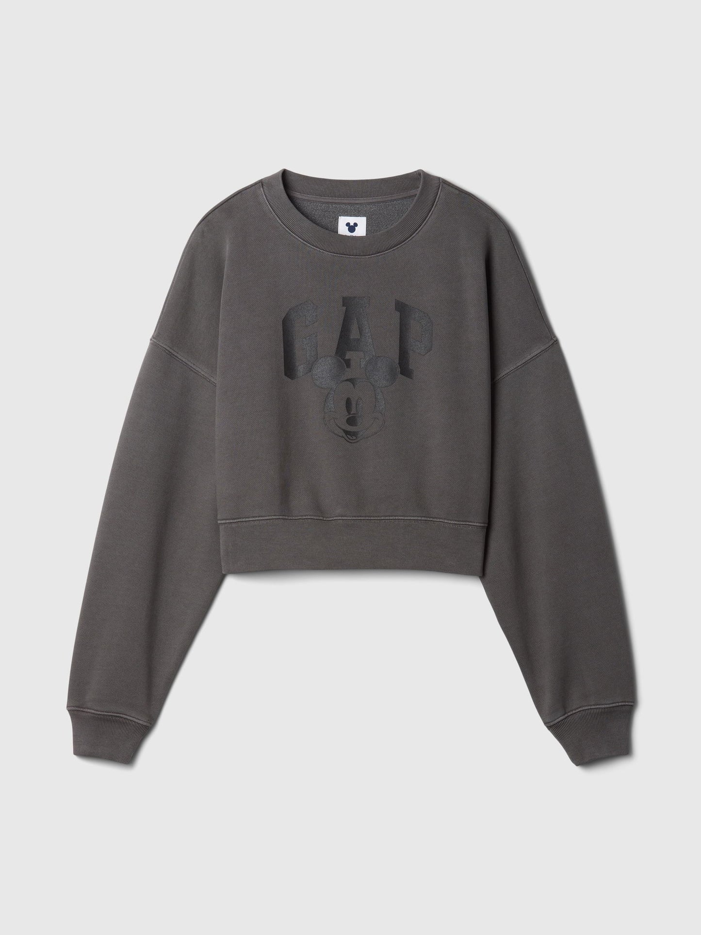 Gri Gap × Disney Mickey Mouse Logo Crop Sweatshirt