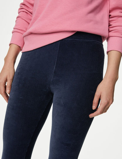 Yüksek Bel Kadife Legging Tayt