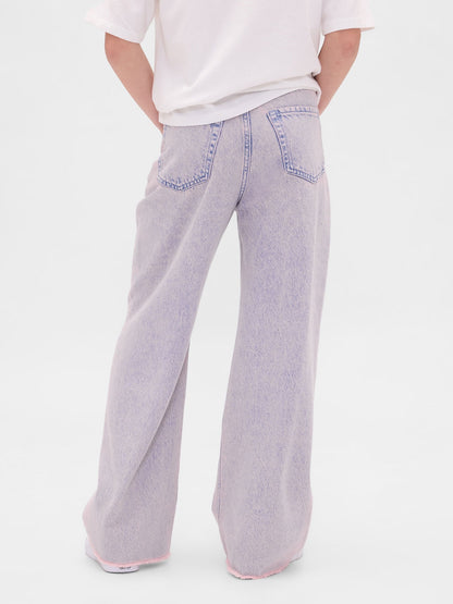 Pembe Low Rise Stride Wide-leg Jean Pantolon