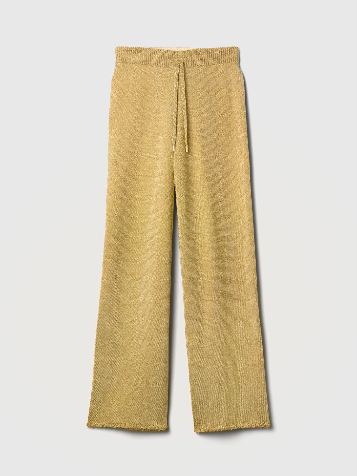 Sarı Gap × Cult Gaia Metalik Wide-leg Pantolon