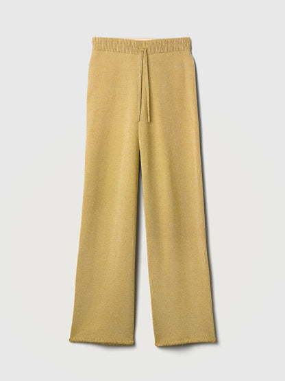 Sarı Gap × Cult Gaia Metalik Wide-leg Pantolon