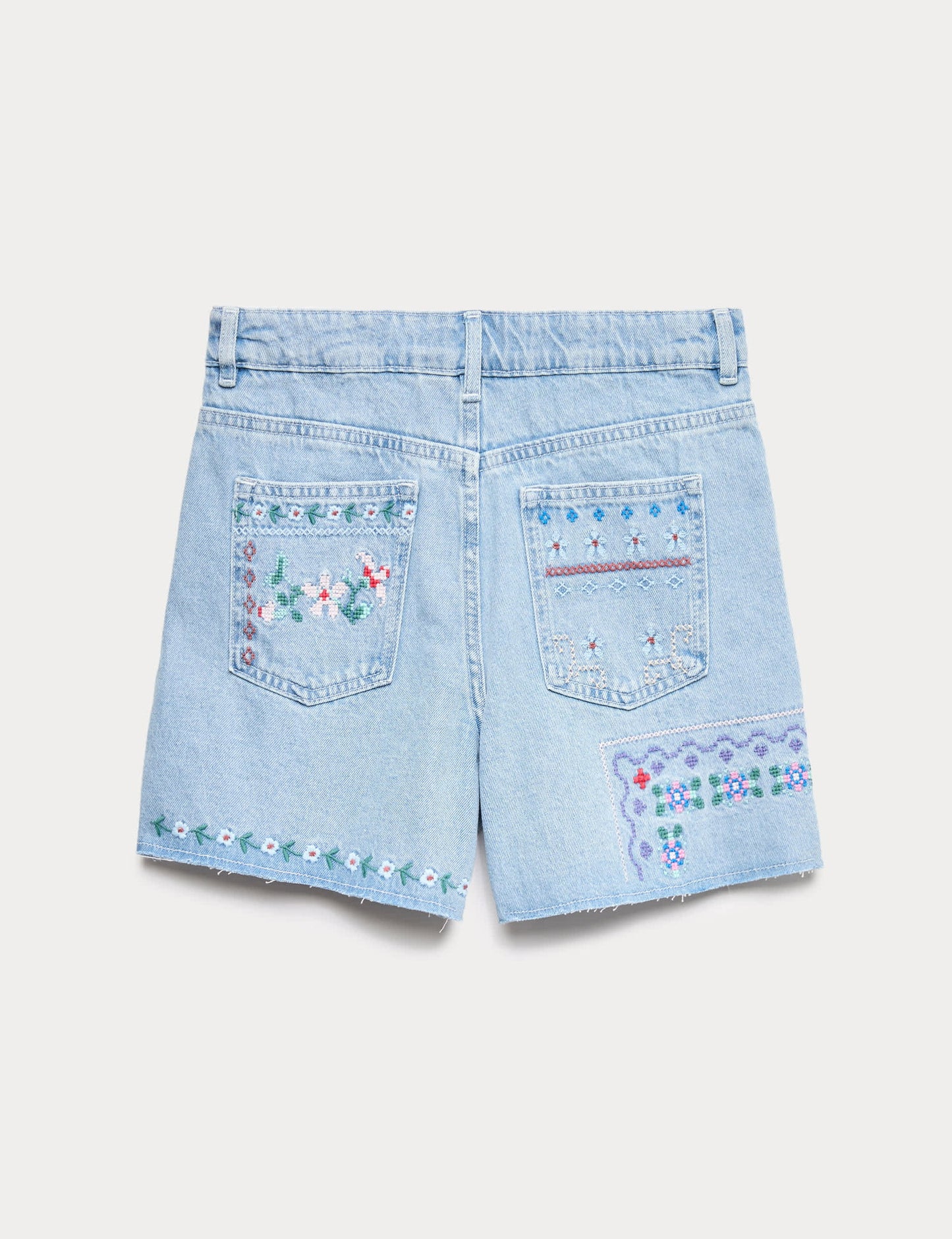 Denim Pamuklu Şort