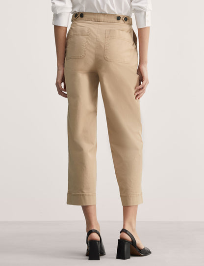 Jaeger Regular Fit Yüksek Bel Crop Pantolon