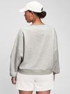 Yeşil Gap Logo Yuvarlak Yaka Sweatshirt