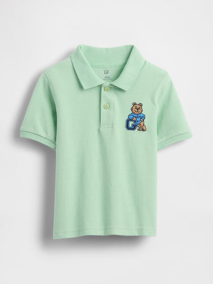 Açık Yeşil Brannan Bear Pique Polo Gömlek