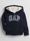 Lacivert Gap Logo Sherpa Sweatshirt