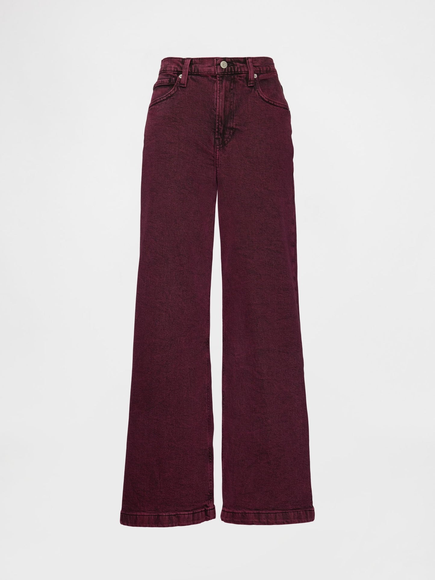 Koyu Pembe High Rise Stride Wide-leg Jean Pantolon