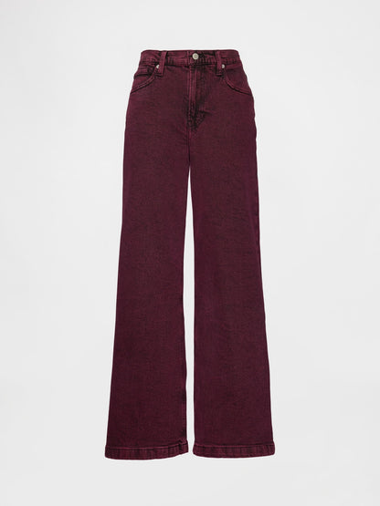Koyu Pembe High Rise Stride Wide-leg Jean Pantolon