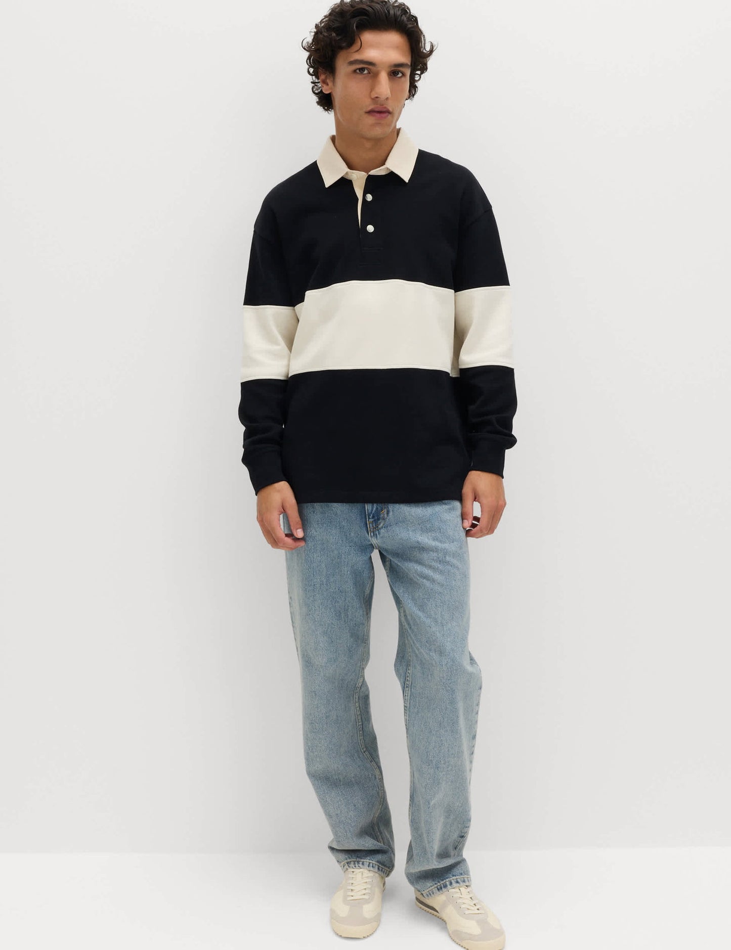 Çizgili Rugby Sweatshirt
