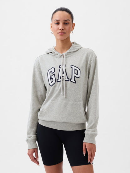 Açık Gri Gap Logo Havlu Kumaş Sweatshirt