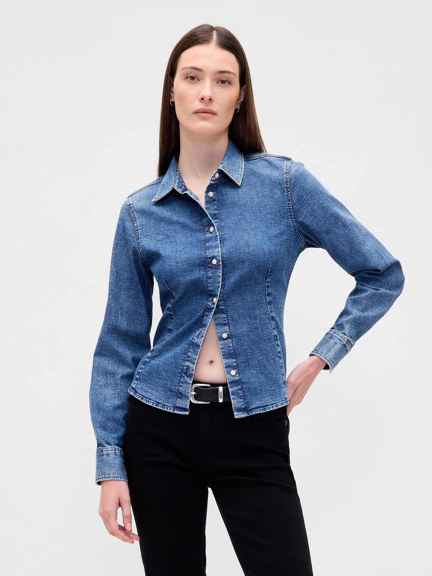 Mavi Denim Fitted Gömlek
